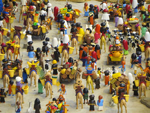 Fira de Girona. Fira de Playmobil de Girona organitzada per Esplay