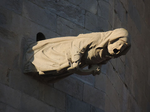 L'anomenada Bruixa de la Catedral, l'&uacute;nica g&agrave;rgola antropom&ograve;rfica de la Seu