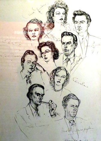 Josep Porta Galubart. Dibuix original de Pandora and the Flying Dutchman (Pandora i l'holand&egrave;s errant), 1950