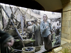 Exposici&oacute; Girona Plat&oacute;. Imatges de les escenes de la s&egrave;rie Joc de Trons rodades a Girona