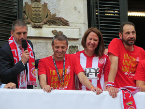 Celebraci&oacute; de l'ascens del Girona FC a primera divisi&oacute;