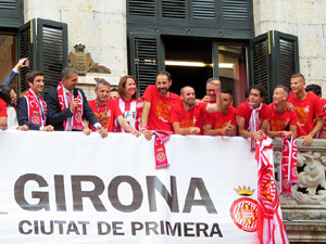 Celebraci&oacute; de l'ascens del Girona FC a primera divisi&oacute;