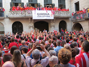 Celebraci&oacute; de l'ascens del Girona FC a primera divisi&oacute;
