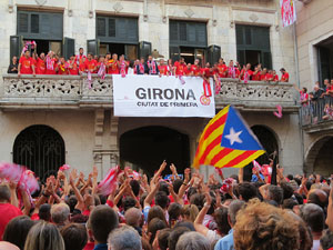 Celebraci&oacute; de l'ascens del Girona FC a primera divisi&oacute;