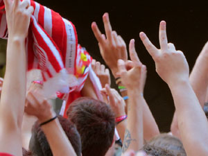Celebraci&oacute; de l'ascens del Girona FC a primera divisi&oacute;