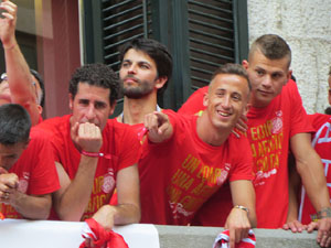 Celebraci&oacute; de l'ascens del Girona FC a primera divisi&oacute;