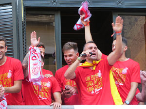 Celebraci&oacute; de l'ascens del Girona FC a primera divisi&oacute;