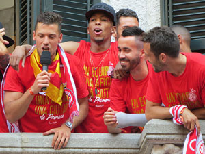 Celebraci&oacute; de l'ascens del Girona FC a primera divisi&oacute;