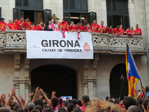 Celebraci&oacute; de l'ascens del Girona FC a primera divisi&oacute;