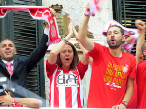 Celebraci&oacute; de l'ascens del Girona FC a primera divisi&oacute;