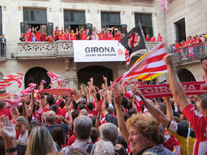 Celebraci&oacute; de l'ascens del Girona FC a primera divisi&oacute;