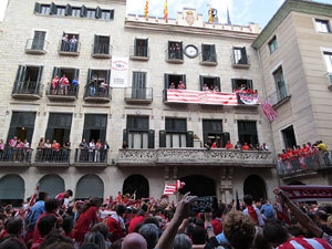 Celebraci&oacute; de l'ascens del Girona FC a primera divisi&oacute;