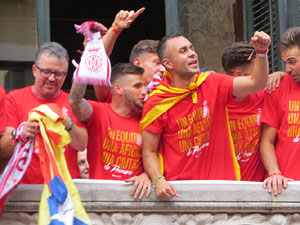 Celebraci&oacute; de l'ascens del Girona FC a primera divisi&oacute;