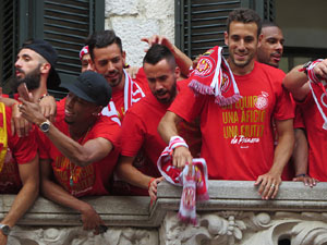Celebraci&oacute; de l'ascens del Girona FC a primera divisi&oacute;