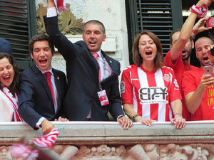 Celebraci&oacute; de l'ascens del Girona FC a primera divisi&oacute;