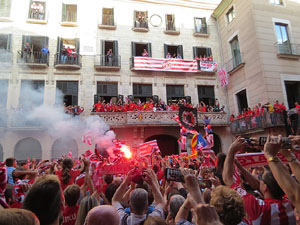 Celebraci&oacute; de l'ascens del Girona FC a primera divisi&oacute;