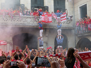 Celebraci&oacute; de l'ascens del Girona FC a primera divisi&oacute;