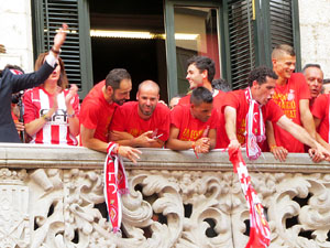 Celebraci&oacute; de l'ascens del Girona FC a primera divisi&oacute;