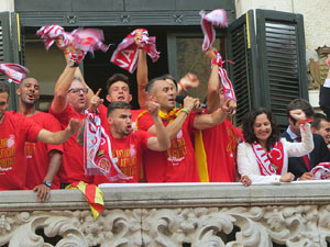 Celebraci&oacute; de l'ascens del Girona FC a primera divisi&oacute;