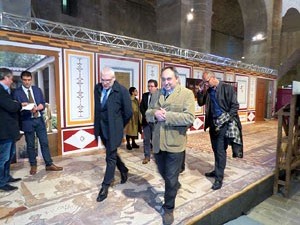 Inauguració de l'exposició 140 anys dels mosaics romans de Bell-lloc al Museu dArqueologia de Catalunya