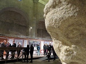 Inauguració de l'exposició 140 anys dels mosaics romans de Bell-lloc al Museu dArqueologia de Catalunya