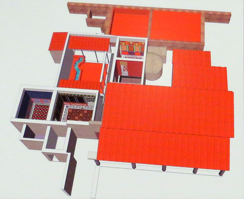 Planta de la vil&middot;la romana del Pla de l'Horta, a Sarri&agrave; de Ter