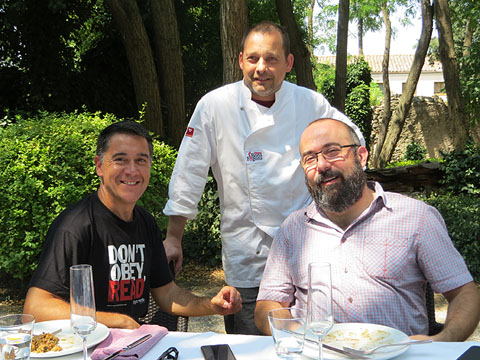 Mart&iacute; Gironell, Jaume Vila i Josep Campmaj&oacute;, durant la presentaci&oacute;