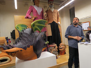 Monstrari de carrer. Inauguraci&oacute; de l'exposici&oacute; de figures de la imatgeria festiva popular de Nuxu Perpiny&agrave