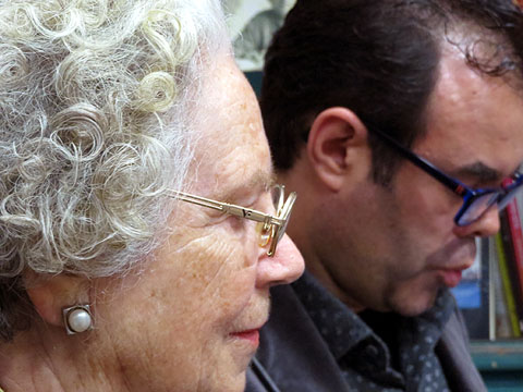 Mercè Ferré i Xavier Delòs durant l'esdeveniment