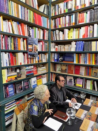 Mercè Ferré i Xavier Delòs durant l'esdeveniment