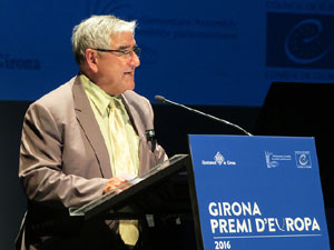 Lliurament del Premi d'Europa 2016 a Girona, atorgat pel Consell d'Europa