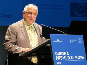 Lliurament del Premi d'Europa 2016 a Girona, atorgat pel Consell d'Europa