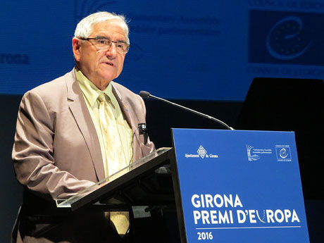 Lliurament del Premi d'Europa 2016 a Girona, atorgat pel Consell d'Europa