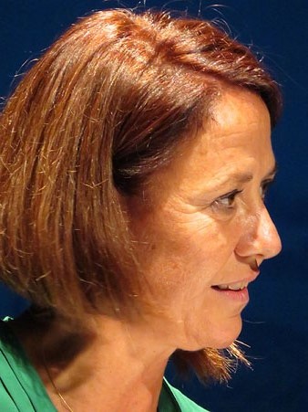 Marta Madrenas, alcaldessa de Girona, durant la seva intervenció