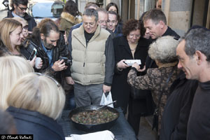 Llibreria Geli. Presentaci&oacute; de Cassoles de Girona d'Abraham Simon, amb Assumpci&oacute; Cantalozella i Enric Viladot