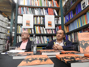 Presentaci&oacute; de La cuina antiga. Ibers, grecs i romans, de Jaume F&agrave;brega, amb Ramon Bux&oacute; i Abraham Simon