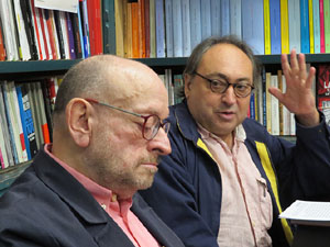 Presentaci&oacute; de La cuina antiga. Ibers, grecs i romans, de Jaume F&agrave;brega, amb Ramon Bux&oacute; i Abraham Simon