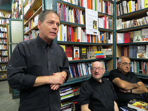 Llibreria Geli. Presentaci&oacute; de La cuina medieval i renaixentista. Moros, jueus i cristians, de Jaume F&agrave;brega, amb Joaquim Nadal i Abraham Simon