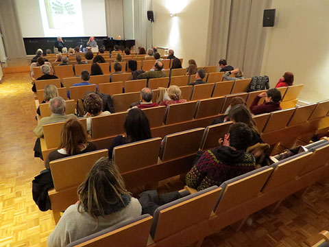 L'Aula Magna de la Casa de Cultura durant la presentació
