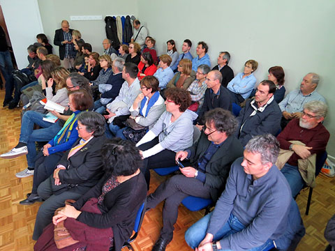 Públic durant un moment de la presentació