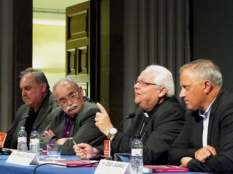 Un moment de la presentació del llibre