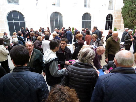 Pati de la Casa de Cultura, al finalitzar la presentació