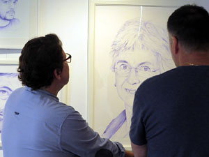 Exposició 'El procés a punta de Bic', dibuixos de Jordi Magrià a la Casa de Cultura de Girona