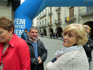 Rebuda de l'Spar Citylift Girona a la Sala de Plens de l'Ajuntament i a la pla&ccedil;a del Vi