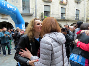Rebuda de l'Spar Citylift Girona a la Sala de Plens de l'Ajuntament i a la pla&ccedil;a del Vi