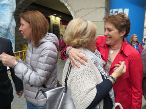 Rebuda de l'Spar Citylift Girona a la Sala de Plens de l'Ajuntament i a la pla&ccedil;a del Vi
