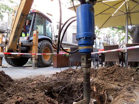 Renovació de til·lers a la Rambla de la Llibertat