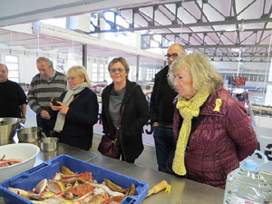 Taller de cuina a l'Aula gastronòmica del Mercat del Lleó. El suquet, de la teoria a la pràctica, a càrrec d'Abraham Simon-Ferré