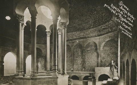 Banys &Agrave;rabs: Aspecte de la sala principal o Frigidarium. 1929