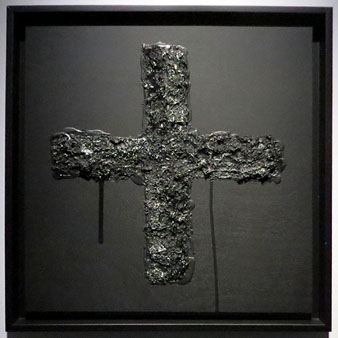 Creu ferida. 2011. Mixta sobre tela